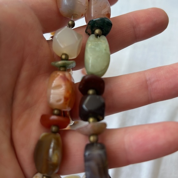 Agate gemstone necklace - Picture 6 of 8